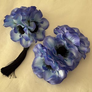 Set of Two Pin Up Rockabilly Hair Flowers