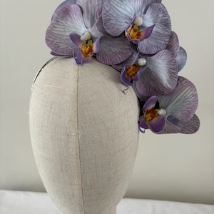 Statement Cascade Orchid Headpiece Hair Flowers
