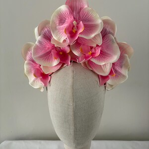 Statement Pink Orchid Headpiece Hair Flowers