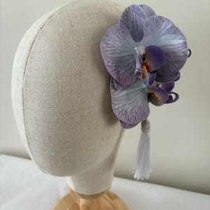 Pin Up Rockabilly Triple Orchid Hair Clip