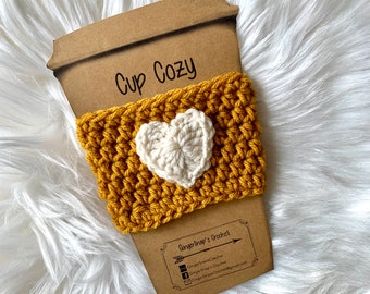 Reusable Cup Cozy - Mustard