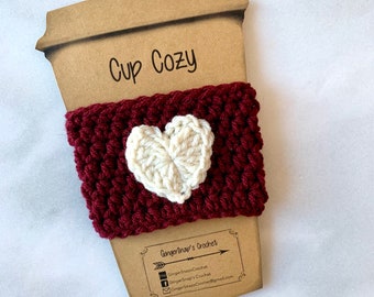 Reusable Cup Cozy - Burgundy