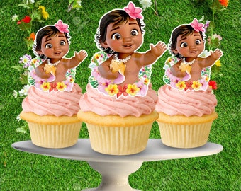 Moana Cupcake Etsy Moana Cupcake Etsy