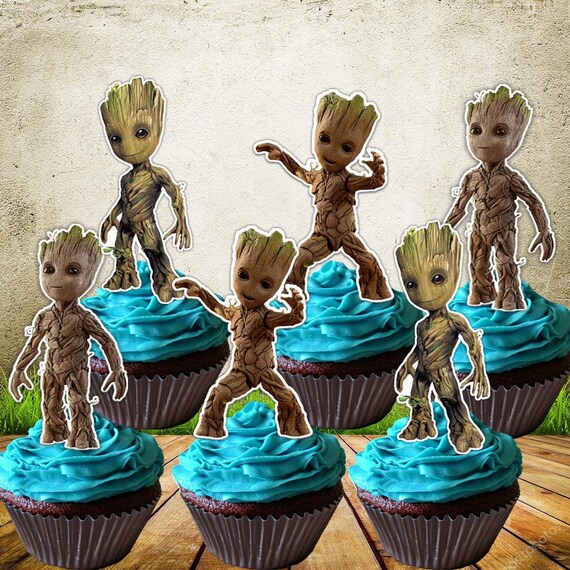 The Groot 3 Poses Whole Body Cupcake Topper 12 Morceaux De Etsy The Groot 3 Poses Whole Body Cupcake Topper 12 Morceaux De Etsy