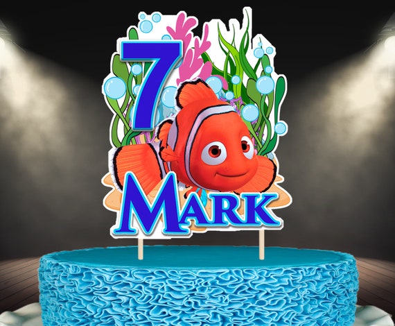 Finding Nemo Cake Topper Personalized Cake Topper Customized | Etsy