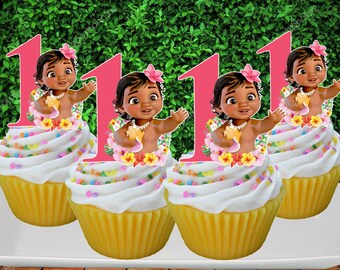 Moana Cupcake Etsy Moana Cupcake Etsy