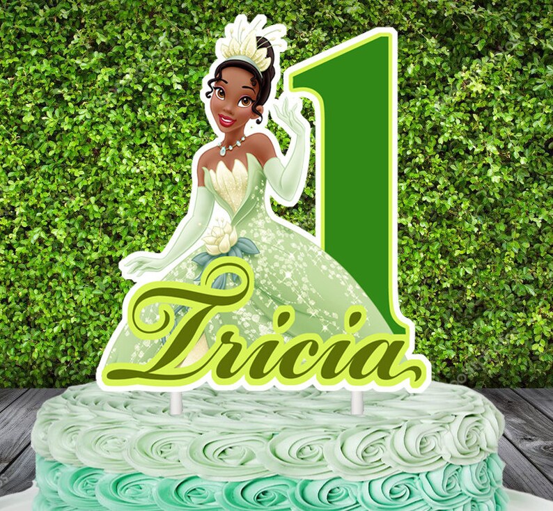 Princess Tiana 2 Cake Topper PERSONALIZED | Etsy
