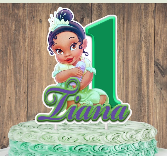 Princess Tiana Baby Cake Topper Personalized Etsy