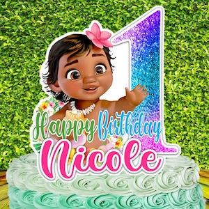 Moana Baby Cake Topper Personalized Etsy Moana Baby Cake Topper Personalized Etsy