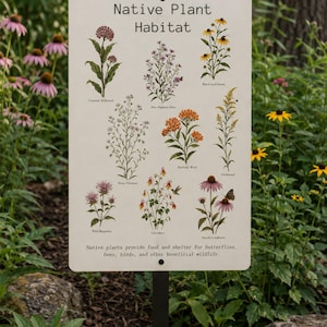 Native Plant Habitat Sign