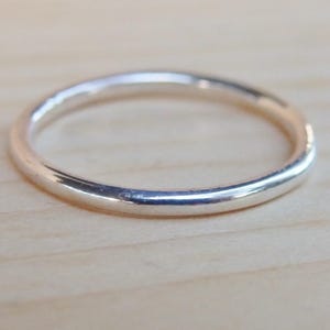 Sterling Silver Midi Ring: Simple Knuckle Stacking Band