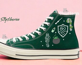 Personalize Embroidered Slyn.therin Film Sneaker Chuck Taylor High Top 1970s Custom Handmade Embroidered Characters Film Mother's Day Gifts