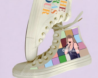 Custom Painted Female Singer Shoes Chuck Taylor All Star 1970s Personalized Printed The Album Shoes High Top Design Mother Gifts For Her