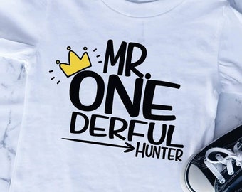 1st Birthday Shirt Boy, First Birthday Shirts, 1 year old Birthday Shirt,Mr Onederful one year old birthday Boy