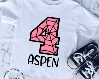 Spiderman 5th Birthday Shirt, Spiderman Birthday Shirt, Boys 5th Birthday Shirt, Spiderman Birthday Tshirt Boys 2nd Birthday Shirt,