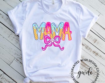 MAMA Baseball Drip, Baseball Drip T-Shirt, Baseball Drip, Baseball Mama Shirt, Baseball Ice Cream Drip