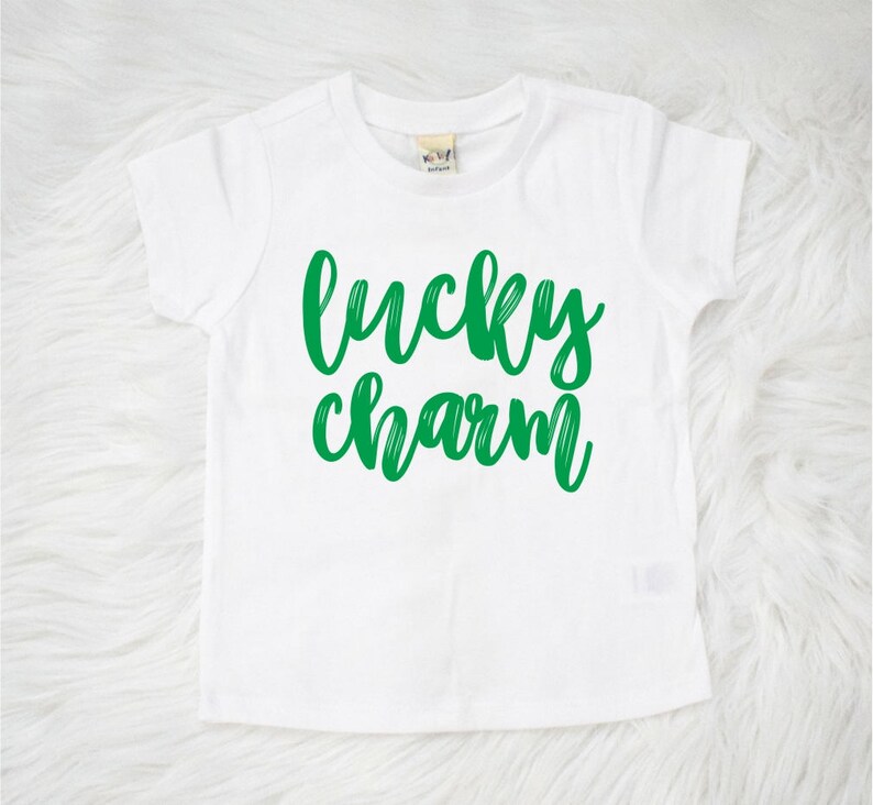 Girl Clothing St Patrick/'s Day Shirt Kids Lucky Charm Shirt Boy Clothing Lucky Charm Shirt