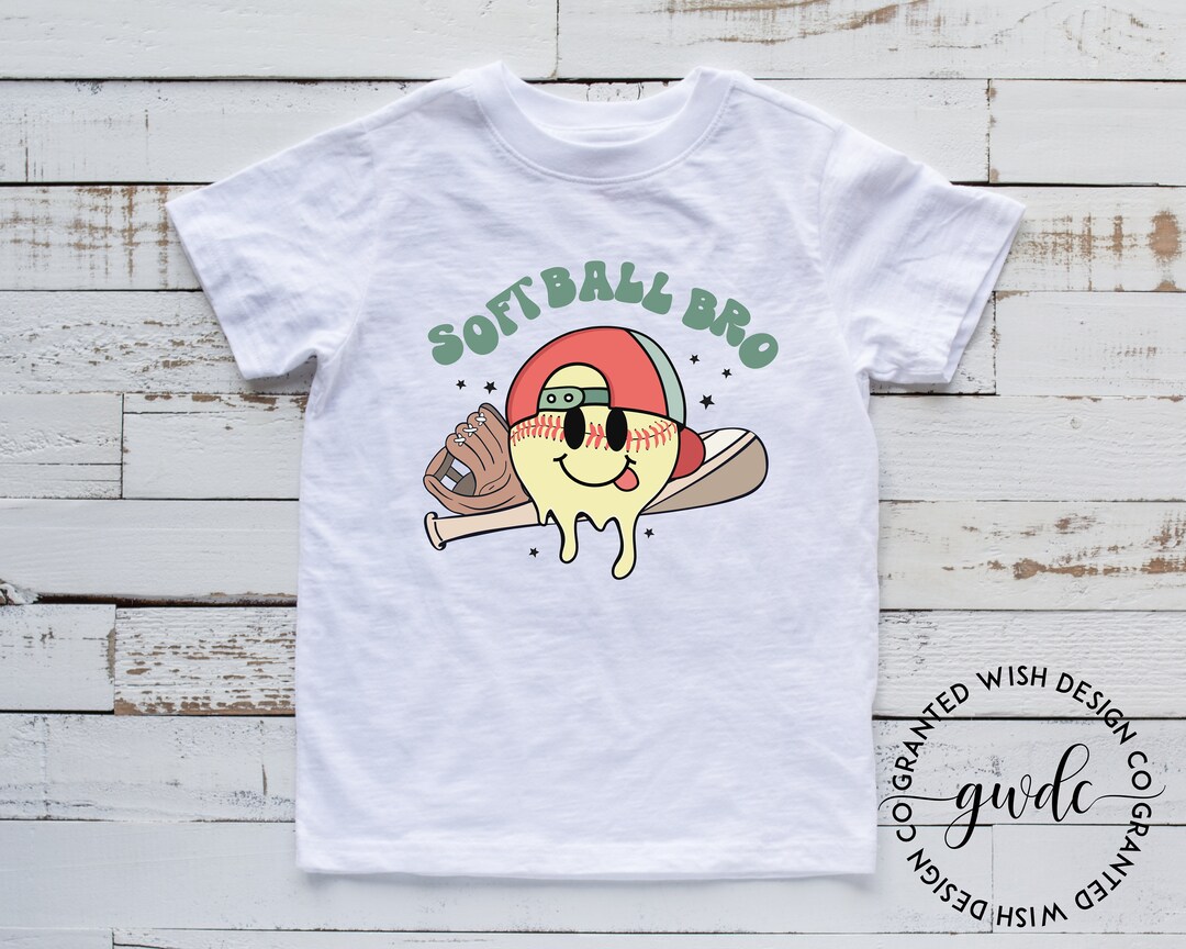 Softball Bro Softball Brother Tshirt Game Day Softball Etsy