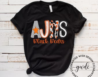 AJHS Black Bears T-Shirt, Spirit Tee