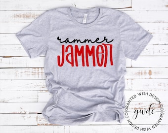 Rammer Jammer T-Shirt, Alabama T-Shirt, Alabama Crimson Tide, Womens Alabama T-Shirt, Roll Tide Tee,