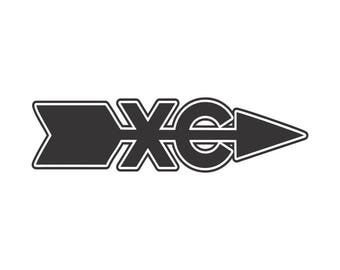Cross Country Decal, Running Decal, Cross Country, Vinyl Decal, Cross Country Vinyl Decal, Cross Country XC Symbol Decal, Window Decal