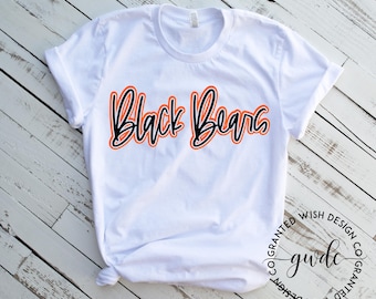 Austin T-Shirt, Austin Black Bears, Womens Austin T-Shirt, Black Bears Tee, Spirit Shirt, AHS Black Bears