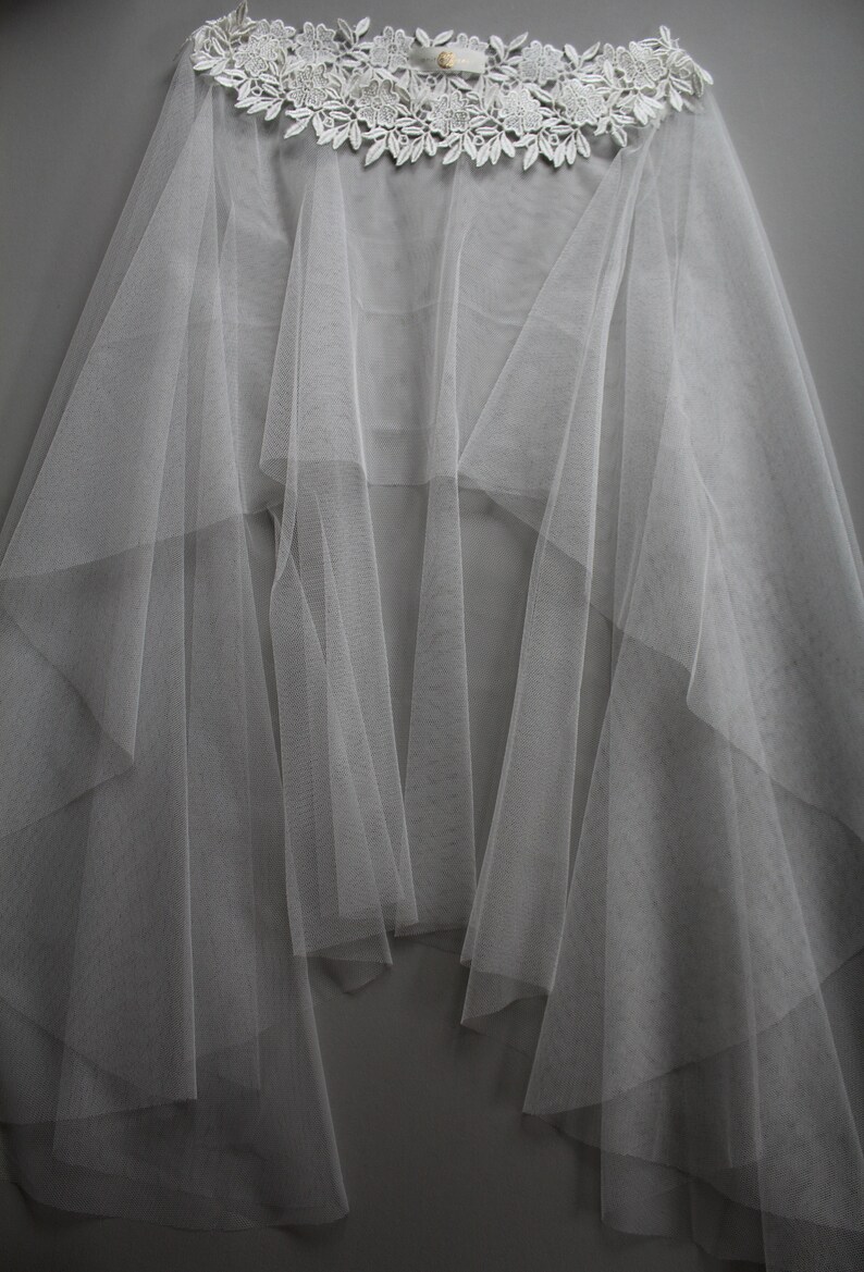 Ivory Tulle Bridal Cover Up Wedding Dress Cover up Veil Etsy UK