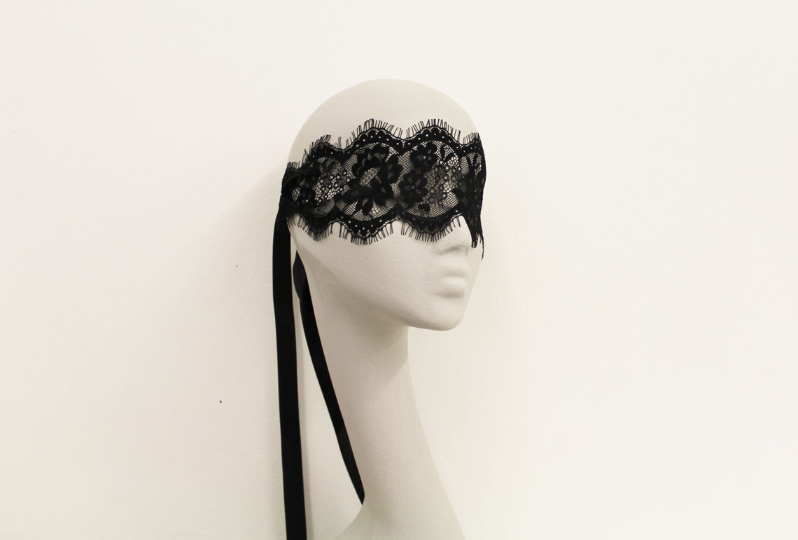 Black Lace Blindfold Romantic Women's Blindfold Lace - Etsy