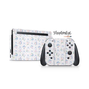 Floral Chinoserie Coquette Skin Wrap for Nintendo Switch Devices | Standard, OLED, 2, Lite