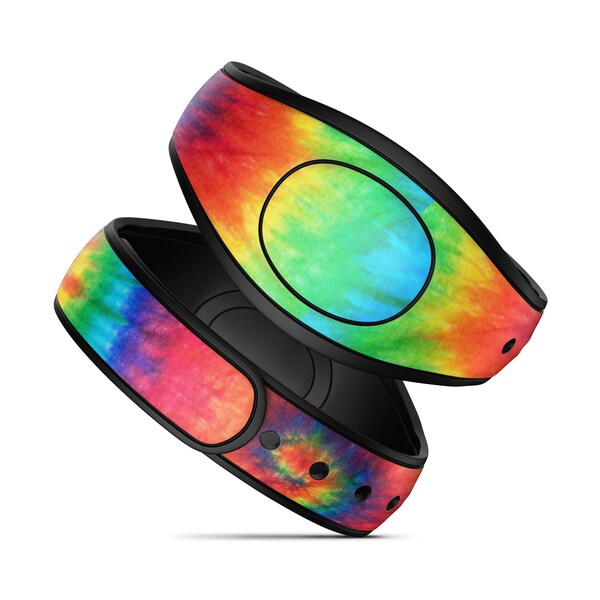 Magic Band Decal // Tie Dye Design // MagicBand 2 Vinyl Skin Wrap // Available in Glitter // Adult & Child MagicBand Decal