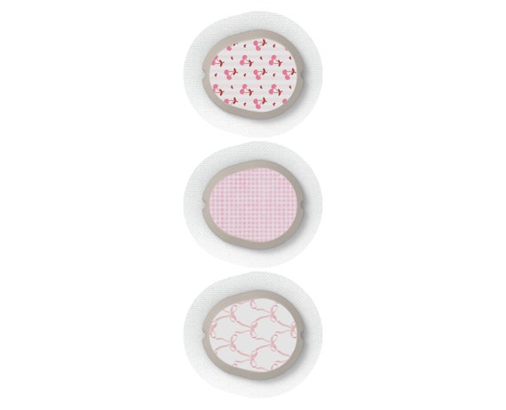Pink Coquette Bows Dexcom Decal 3 Pack Diabetes G6 and G7 Transmitter Diabetic Medical Skin
