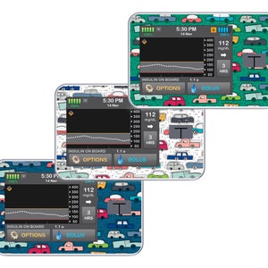 Tandem T:Slim X2 Sticker // TSlim x2 Insulin Pump Decal Skin // Diabetic Medical Device Sticker // Boys Kids Trucks and Cars