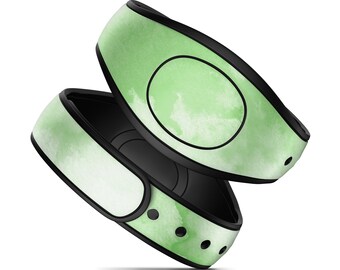 Grassy Green Watercolor Magic Band Decal | Patterned MagicBand Decals | MagicBand 2 | Available in Glitter | RTS Ready To Ship