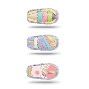 Dexcom Vinyl Decal 3 Pack Diabetes Dexcom G6 Transmitter Diabetic Device Medical Skin Unicorn Desserts