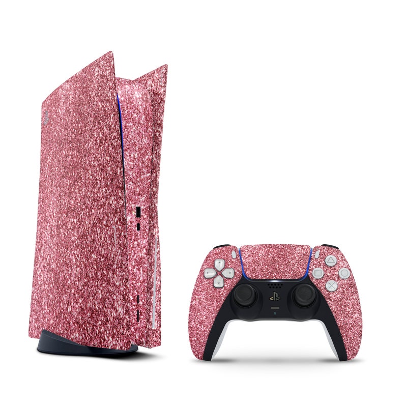 Playstation 5 Skin // Rose Gold Glitter // Best Selling Vinyl Etsy