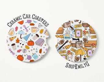 90's TV Shows Trendy Car Coasters Accessories Set