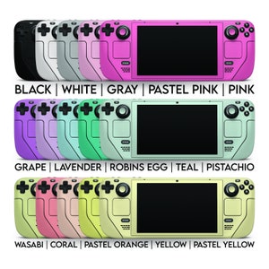 Steam Deck Vinyl Skin | Solid Color Pastel Bold Steam Deck Skin | Solid Color Pastel Bold Colors Steam Deck Pattern | Gaming Wrap