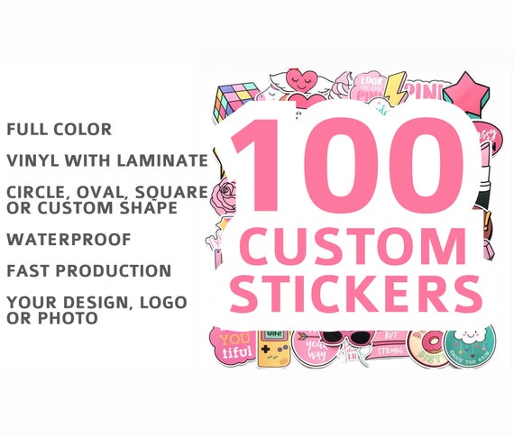 Custom Shape Die Cut Vinyl Stickers