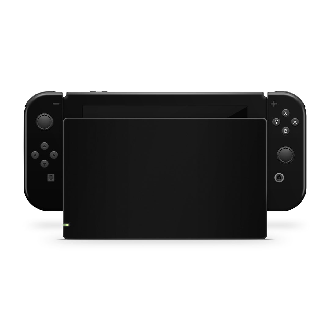 Nintendo Switch Skin Solid Black Decal For Joy con Gaming Etsy