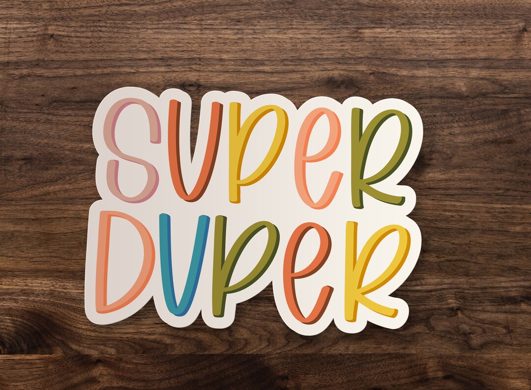 Super Generic Sticker Super Duper Sticker Funny Sticker Die-cut Window, Skateboard, Car, Wall ...