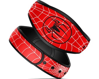 Spider Web Vinyl Decal Skin for MagicBand+ and MagicBand 2.0 | Waterproof Magic Band Sticker Wrap | RTS Ready To Ship