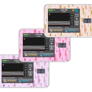 Tandem T:Slim X2 Sticker // Tslim Insulin Pump Decal Skin // Diabetic Medical Device Sticker // Brush Lines