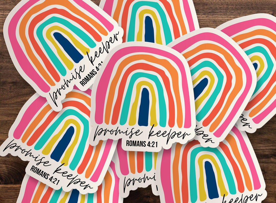 Promise Keeper Sticker | Romans 4:21 Bible Verse Die-cut Window ...