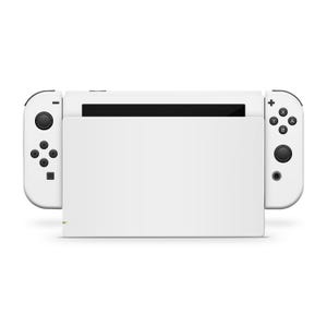 Nintendo Switchデバイス用ソリッドホワイトスキンラップ | スタンダード、OLED、2、Lite