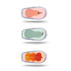 Dexcom Vinyl Decal 3 Pack Diabetes Dexcom G6 Transmitter Diabetic Device Medical Skin Autumn Fall Pumpkin Dexcom Stickers
