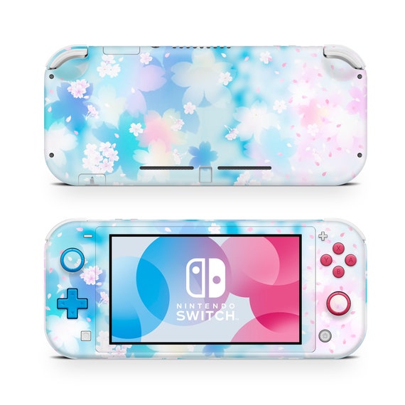 Nintendo Switch Lite Skin // Floating Cherry Blossom Design