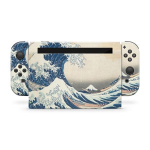 The Great Wave off Kanagawa Skin Wrap für Nintendo-Geräte Switch Standard, OLED, 2, Lite Decal Wrap | Konsole, Joycons