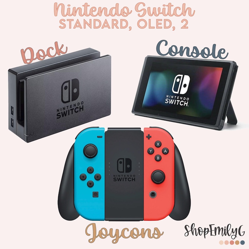 a nintendo switch and a nintendo switch console