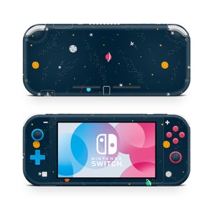 Minimalistisk design med yttre rymdplaneter till Nintendo Switch Lite, heltäckande speldekal med wrap-mönster