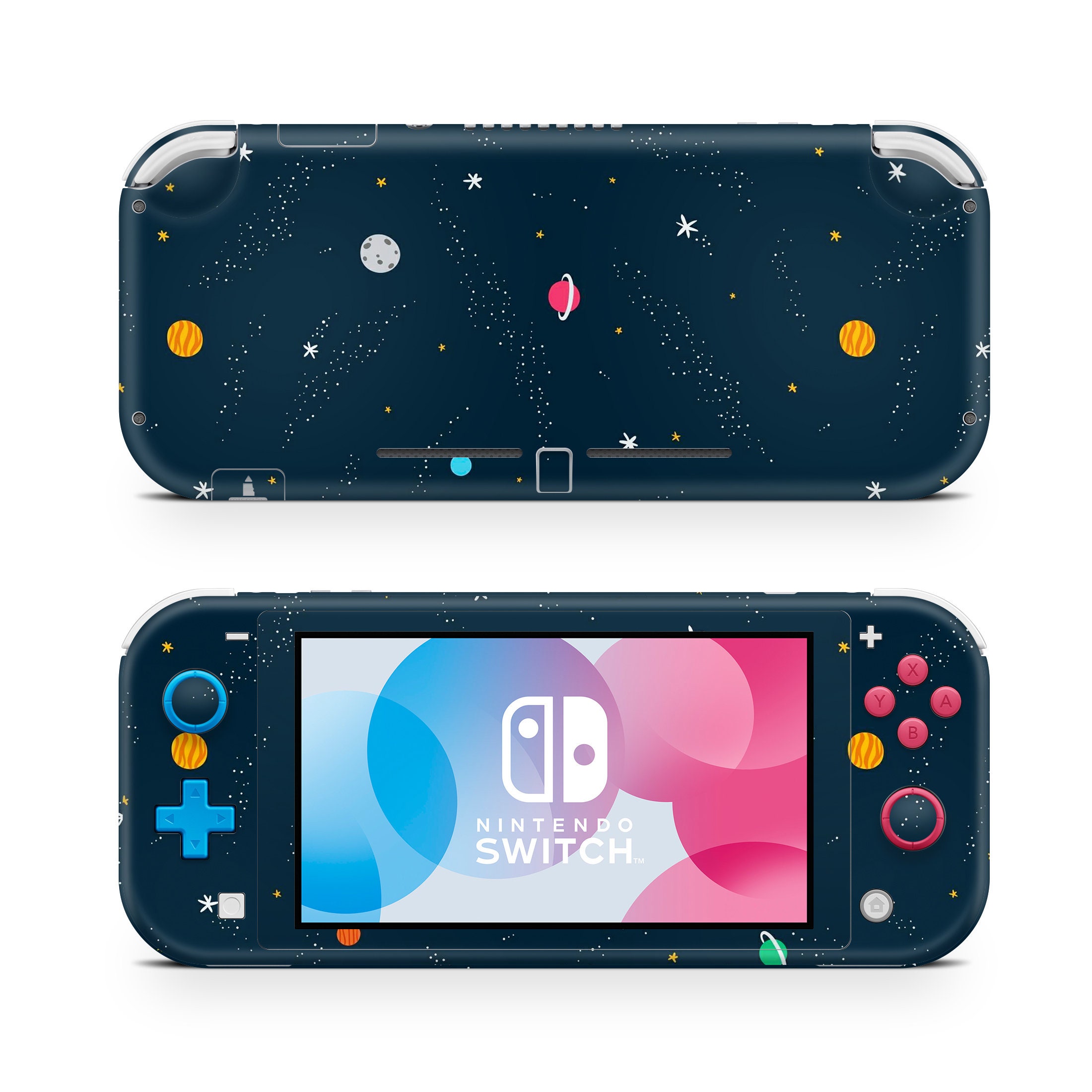 Azure Nebula - Skin Wrap Decal for Nintendo Switch Lite Console & Dock -  3DS XL - 2DS - Pro - DSi - Wii - Joy-Con Gaming Controller